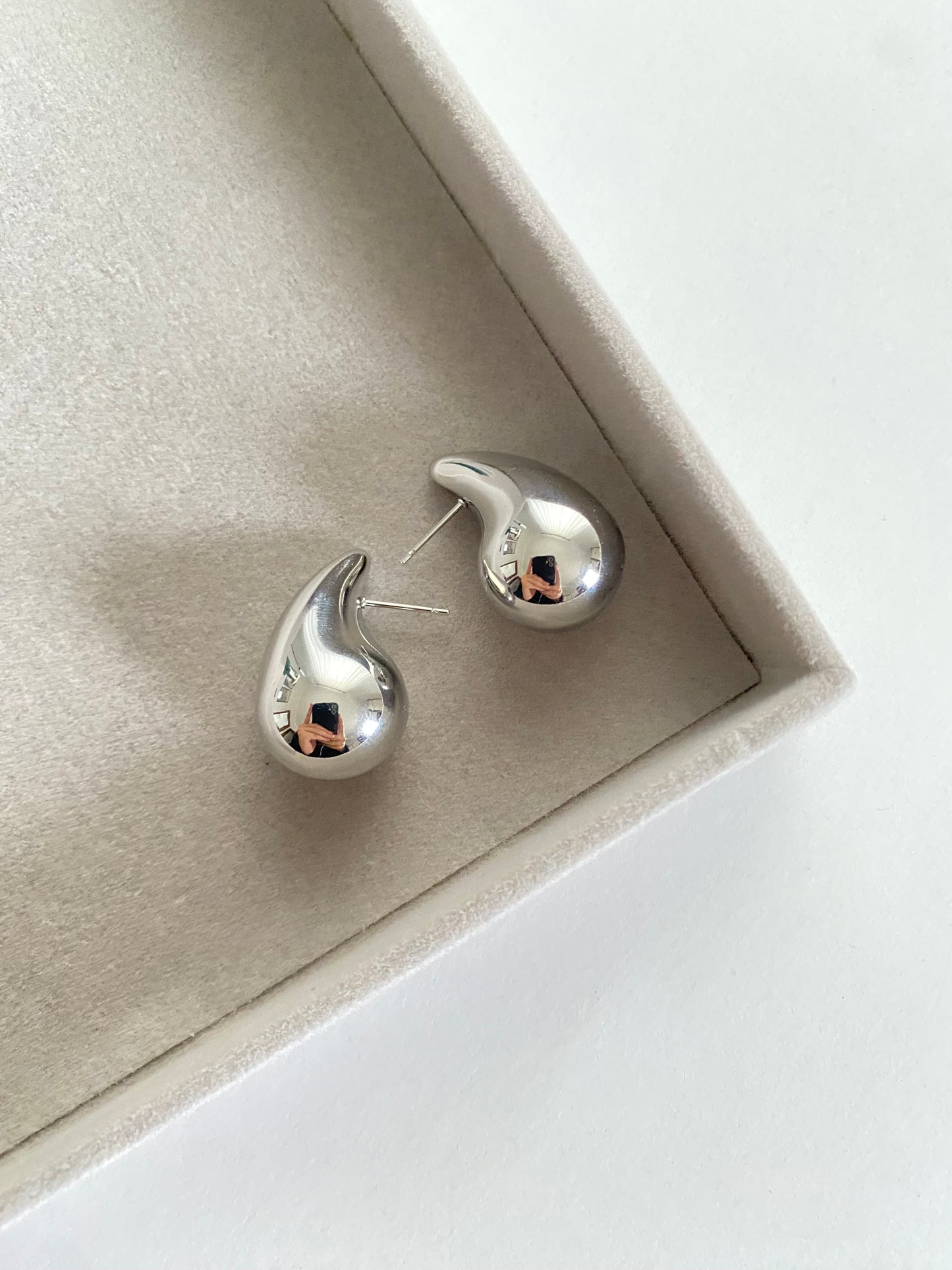Tropfen Ohrringe (Gold/Silber)